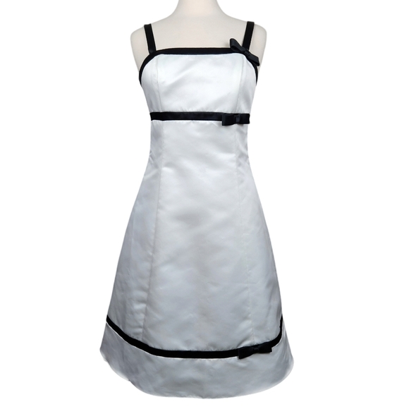 Jessica McClintock for Gunne Sax Vintage Satin Prom Formal Dress Women Size 9 10 - Picture 1 of 16